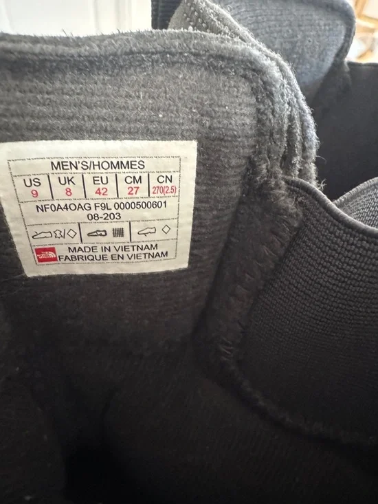 The North Face Men’s Black Gray Rain & Snow Boots - Picture 4 of 7